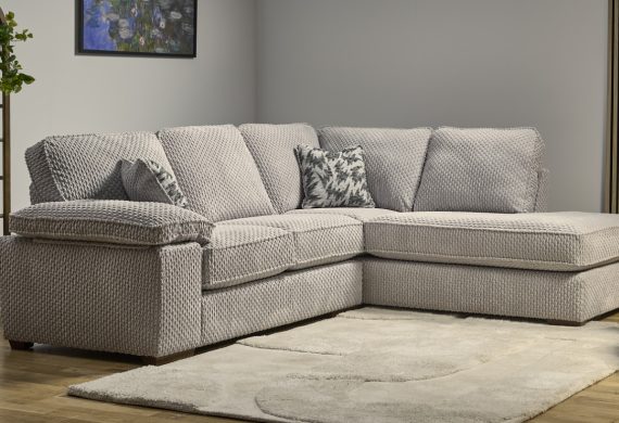 Corner sofa by Buoyant upholstery also available in standard sofas & chairs shown here in luxury medium cord fabric